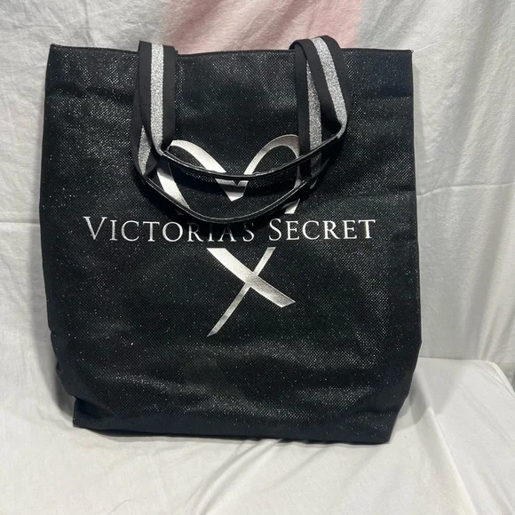 Victoria's Secret Black and Silver Tote - Picture 1 of 3